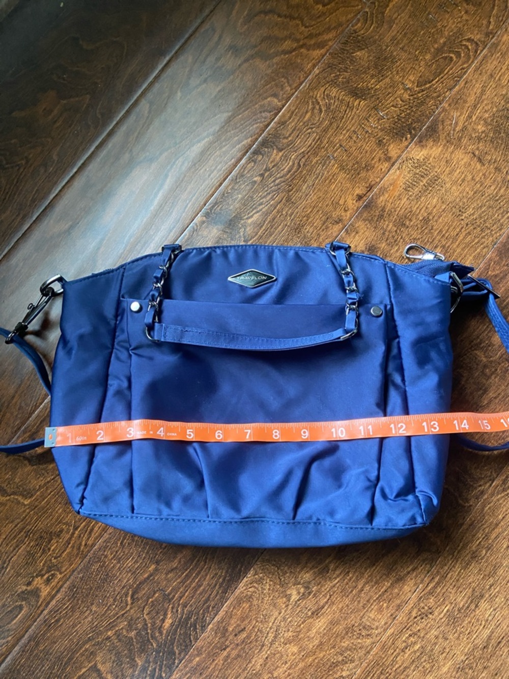 Travelon Parkview Anti-Theft Hobo Crossbody Shoulder Bag Navy - Picture 7 of 10